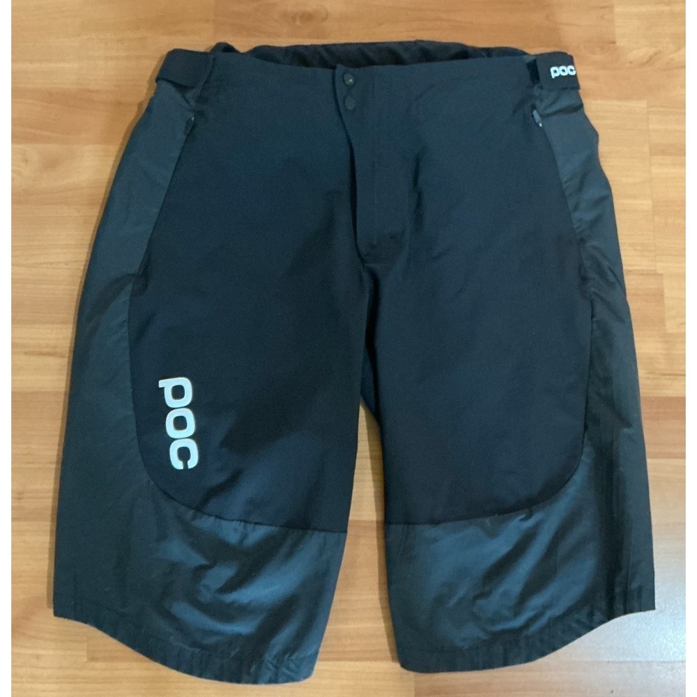 POC Mountain Bike Shorts Mens Large Black Trail Enduro Cycling Shorts